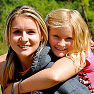 staff and kid